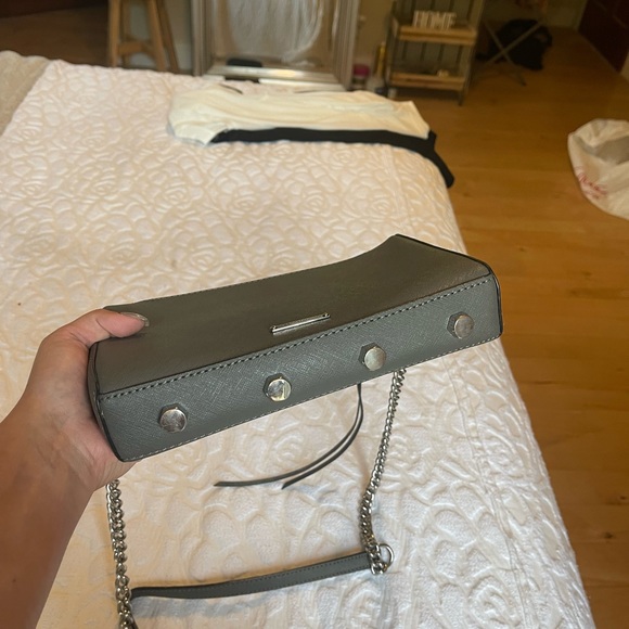 REBECCA MINKOFF | Grey and Silver Cross Body Purse - Picture 12 of 12